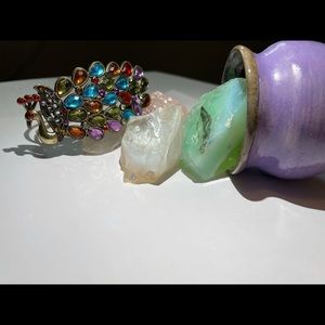 Cute and colorful Vintage peacock bracelet🦚💙✨